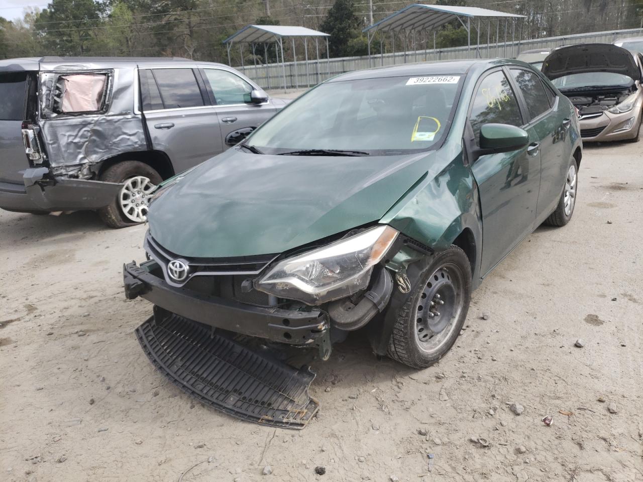 Photo 2 from auction – 2016 TOYOTA COROLLA L with VIN 2T1BURHE9GC581189
