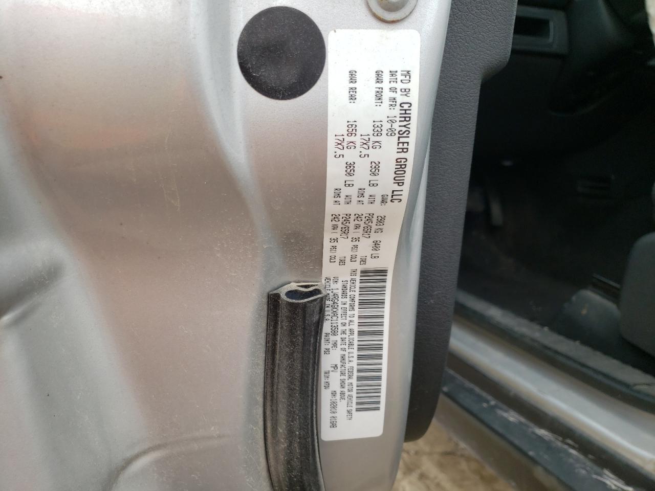Zdjęcie 10 z aukcji – 2010 JEEP COMMANDER z VIN 1J4RG4GKXAC113580