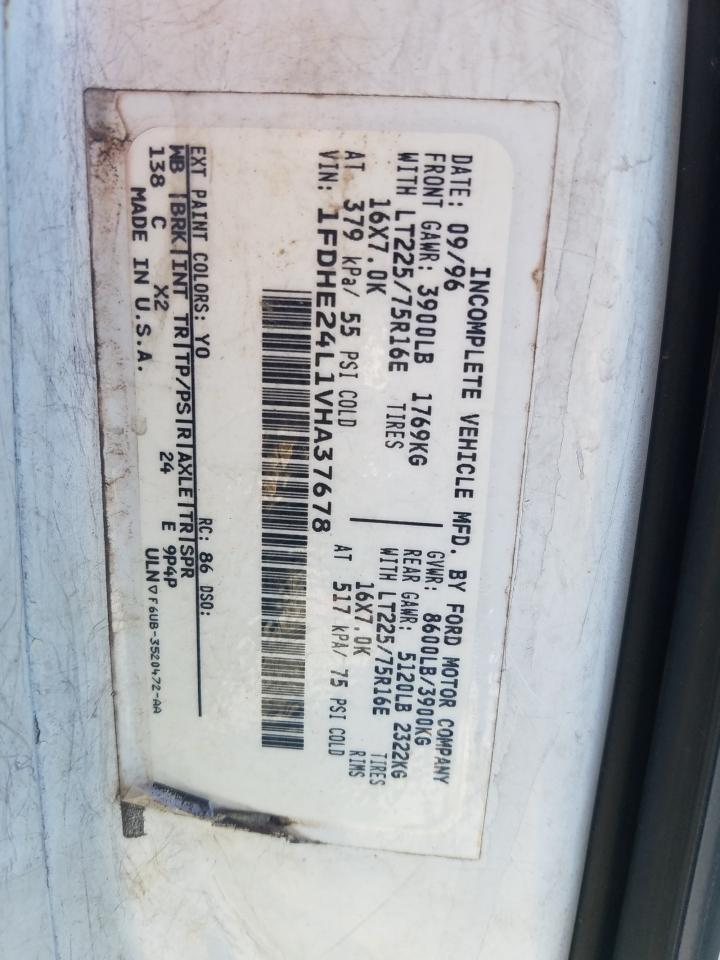 Zdjęcie 10 z aukcji – 1997 FORD ECONOLINE z VIN 1FDHE24L1VHA37678