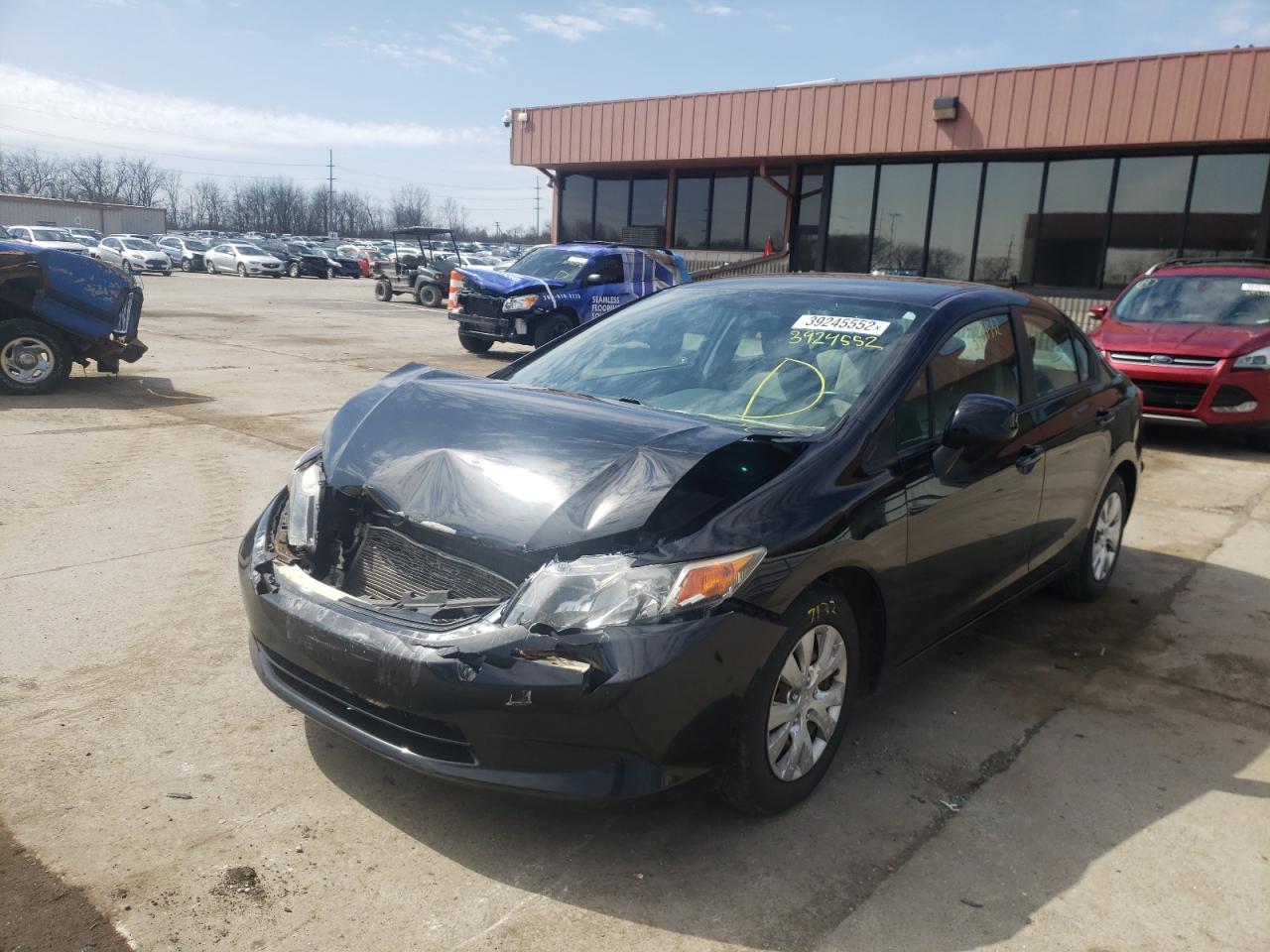 Foto 2 de la subasta – 2012 HONDA CIVIC LX con VIN 19XFB2F55CE019495