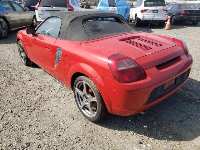 Photo 3 from auction – 2000 TOYOTA MR2 SPYDER with VIN JTDFR3207Y0009644