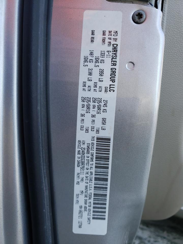 Photo 10 from auction – 2011 DODGE GRAND CARA with VIN 2D4RN3DG3BR792111