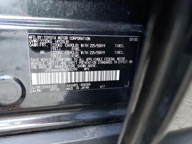 Photo 10 from auction – 2021 TOYOTA VENZA LE with VIN JTEAAAAH8MJ000299