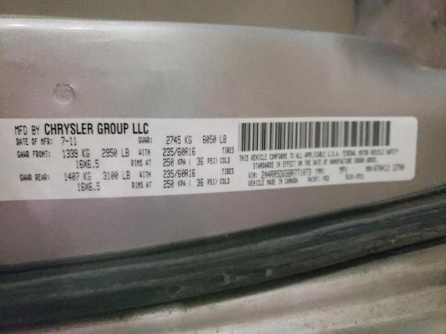 Photo 10 from auction – 2011 CHRYSLER TOWN & COU with VIN 2A4RR5DG5BR771073