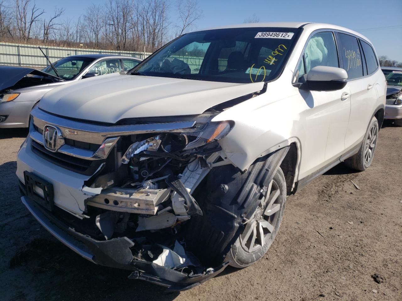 Photo 2 from auction – 2019 HONDA PILOT EX with VIN 5FNYF6H35KB074215
