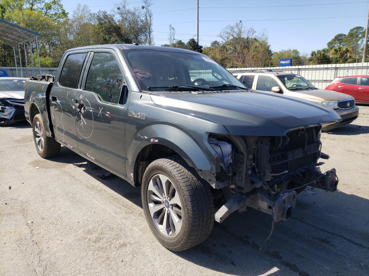 FORD F150 SUPER 2018 with VIN 1FTEW1CB3JKE45975 - Photo from auction