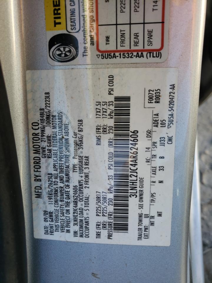 Photo 10 from auction – 2010 LINCOLN MKZ with VIN 3LNHL2JC4AR624606