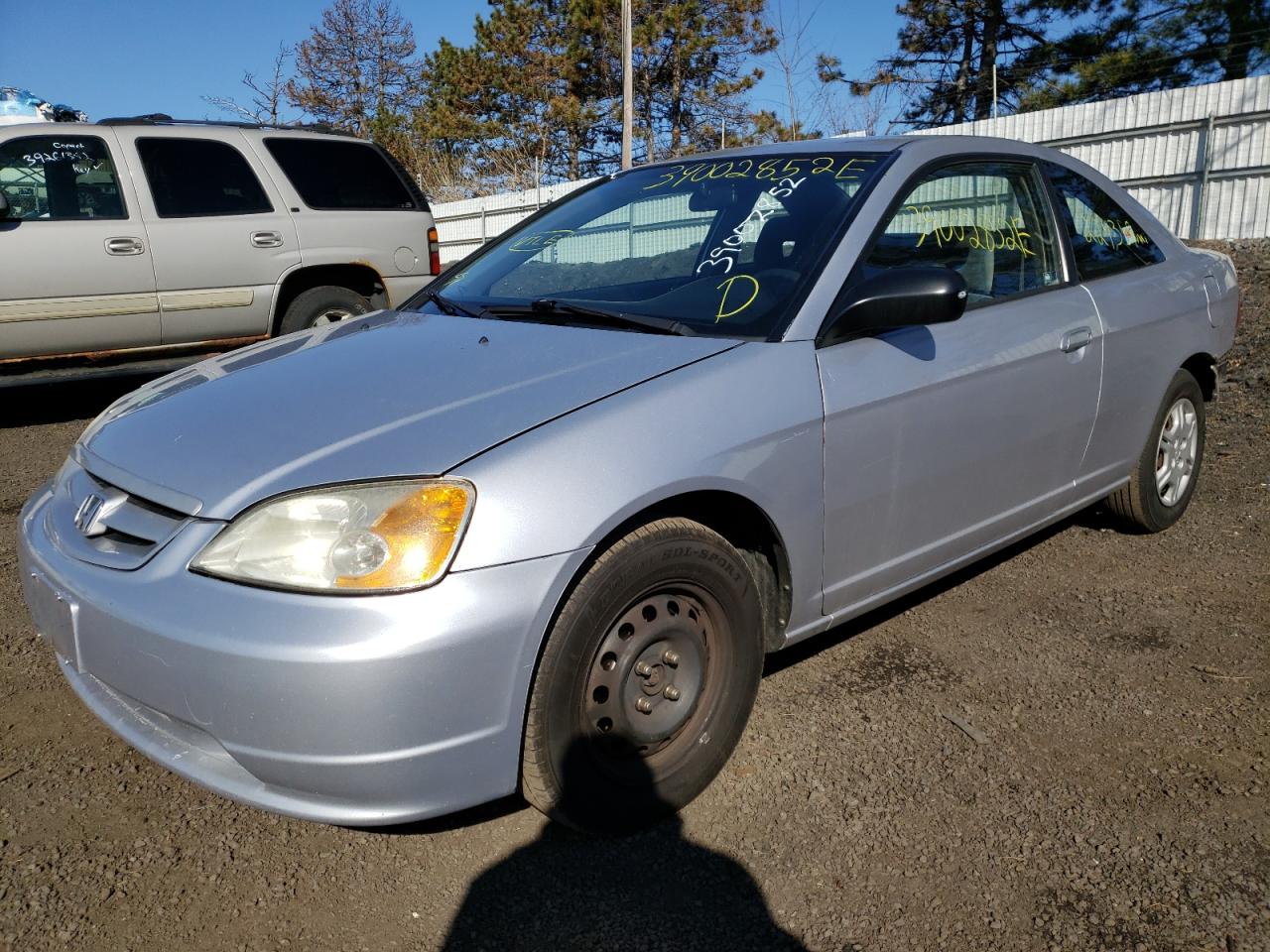 Photo 2 from auction – 2002 HONDA CIVIC LX with VIN 1HGEM21582L108837