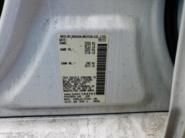 Photo 10 from auction – 2015 NISSAN ALTIMA 2.5 with VIN 1N4AL3APXFC584543