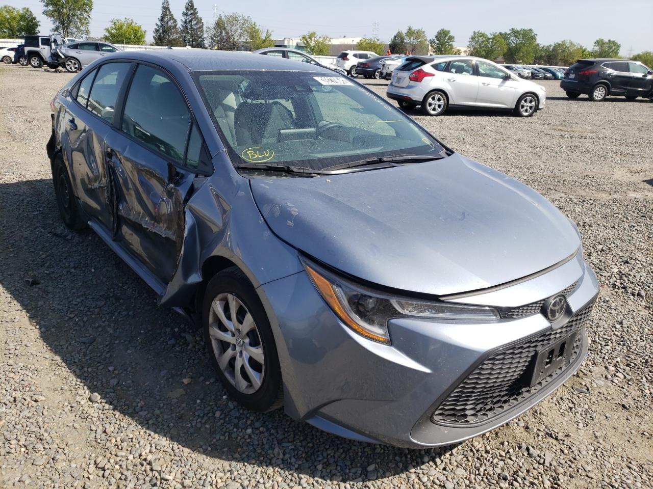 TOYOTA COROLLA LE 2020 with VIN 5YFEPRAEXLP104473 - Photo from auction