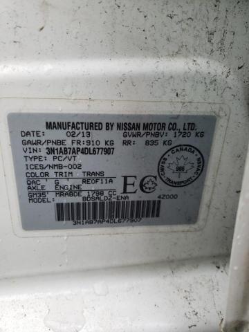 Photo 10 from auction – 2013 NISSAN SENTRA S with VIN 3N1AB7AP4DL677907
