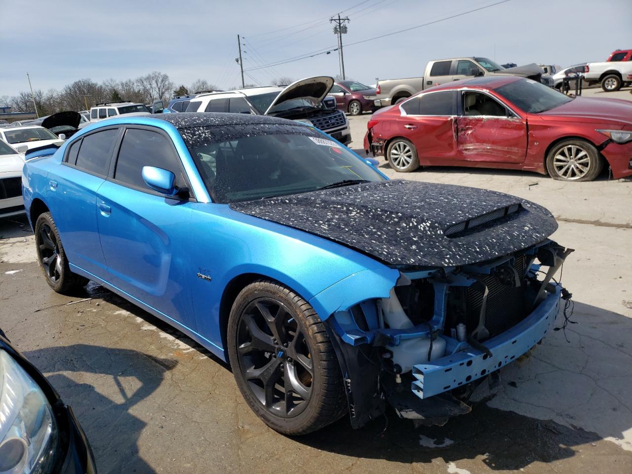 DODGE CHARGER R/ 2015 with VIN 2C3CDXCT1FH738575 - Photo from auction