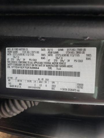 Photo 10 from auction – 2016 FORD F150 SUPER with VIN 1FTEW1EF7GFA09664