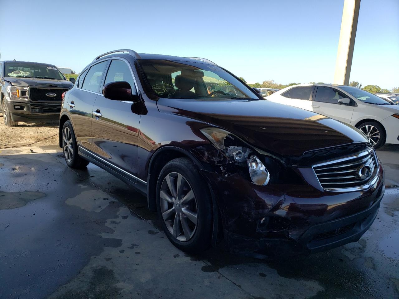 INFINITI EX35 BASE 2011 with VIN JN1AJ0HR4BM851317 - Photo from auction