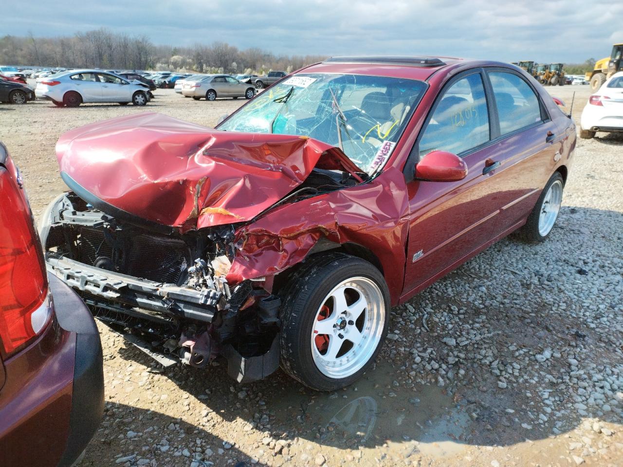 Photo 2 from auction – 2009 KIA SPECTRA EX with VIN KNAFE221X95655888