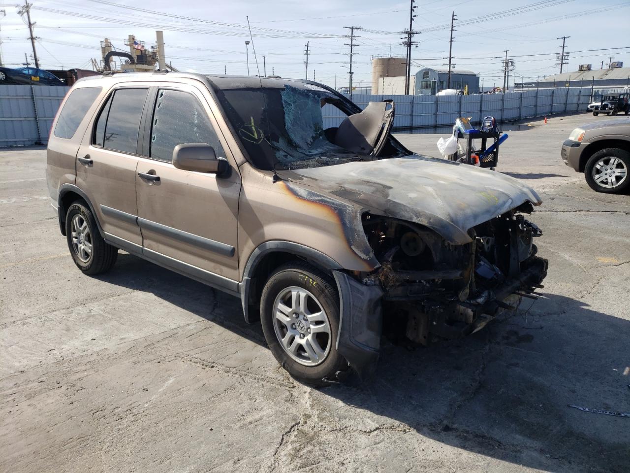 HONDA CR-V EX 2002 with VIN JHLRD78802C032921 - Photo from auction