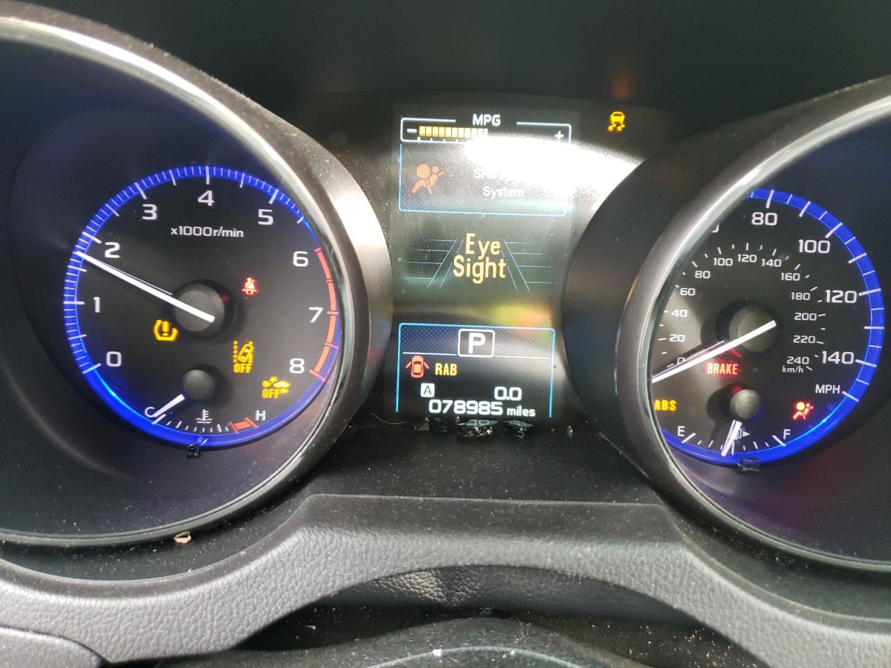 Photo 8 from auction – 2017 SUBARU OUTBACK TO with VIN 4S4BSATC4H3259014