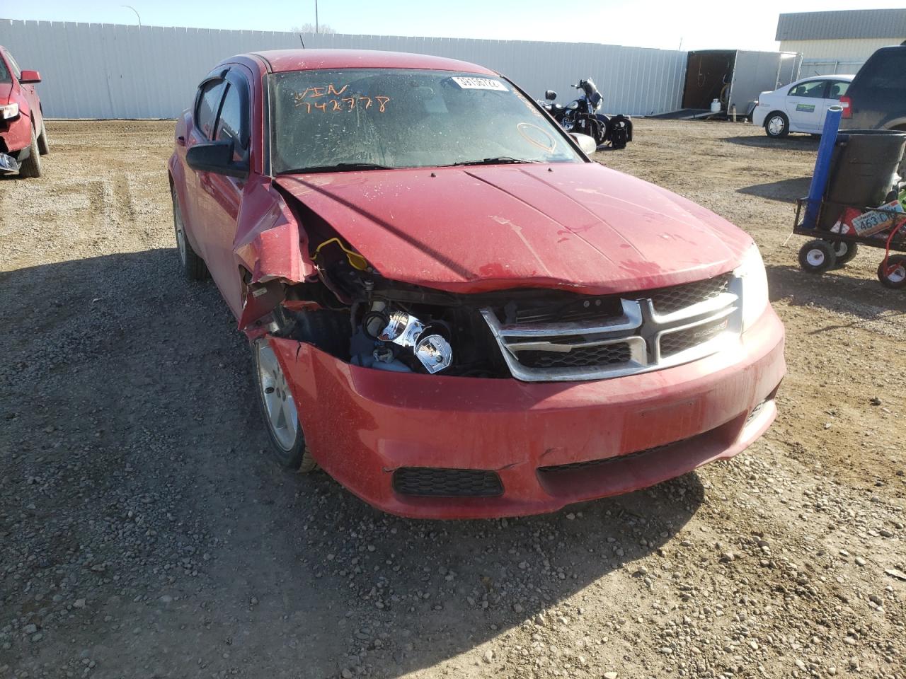 Photo 9 from auction – 2013 DODGE AVENGER SE with VIN 1C3CDZABXDN742778