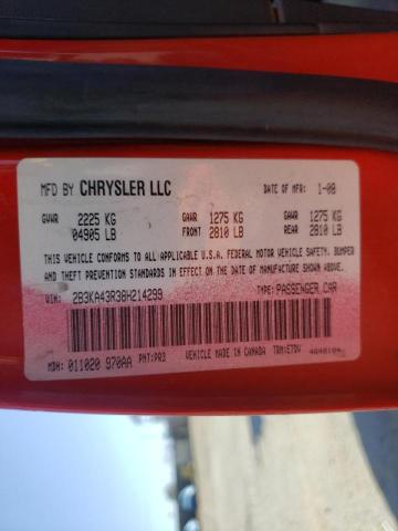 Photo 10 from auction – 2008 DODGE CHARGER with VIN 2B3KA43R38H214299