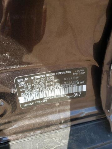 Photo 10 from auction – 2020 MITSUBISHI OUTLANDER with VIN JA4AP3AU5LU028323