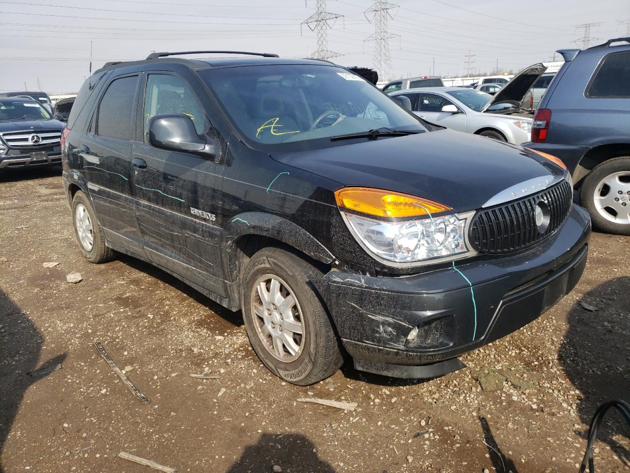 BUICK RENDEZVOUS 2002 with VIN 3G5DB03E52S572929 - Photo from auction