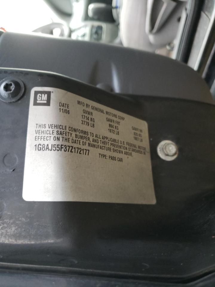 Photo 10 from auction – 2007 SATURN ION LEVEL with VIN 1G8AJ55F37Z172177