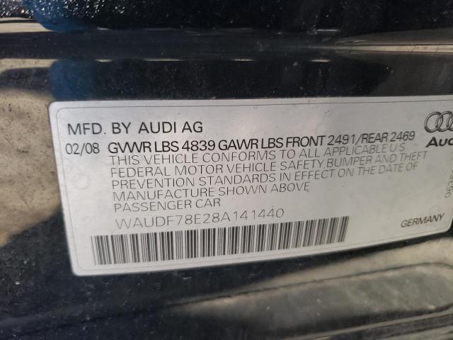 Foto 10 de la subasta – 2008 AUDI A4 2.0T QU con VIN WAUDF78E28A141440