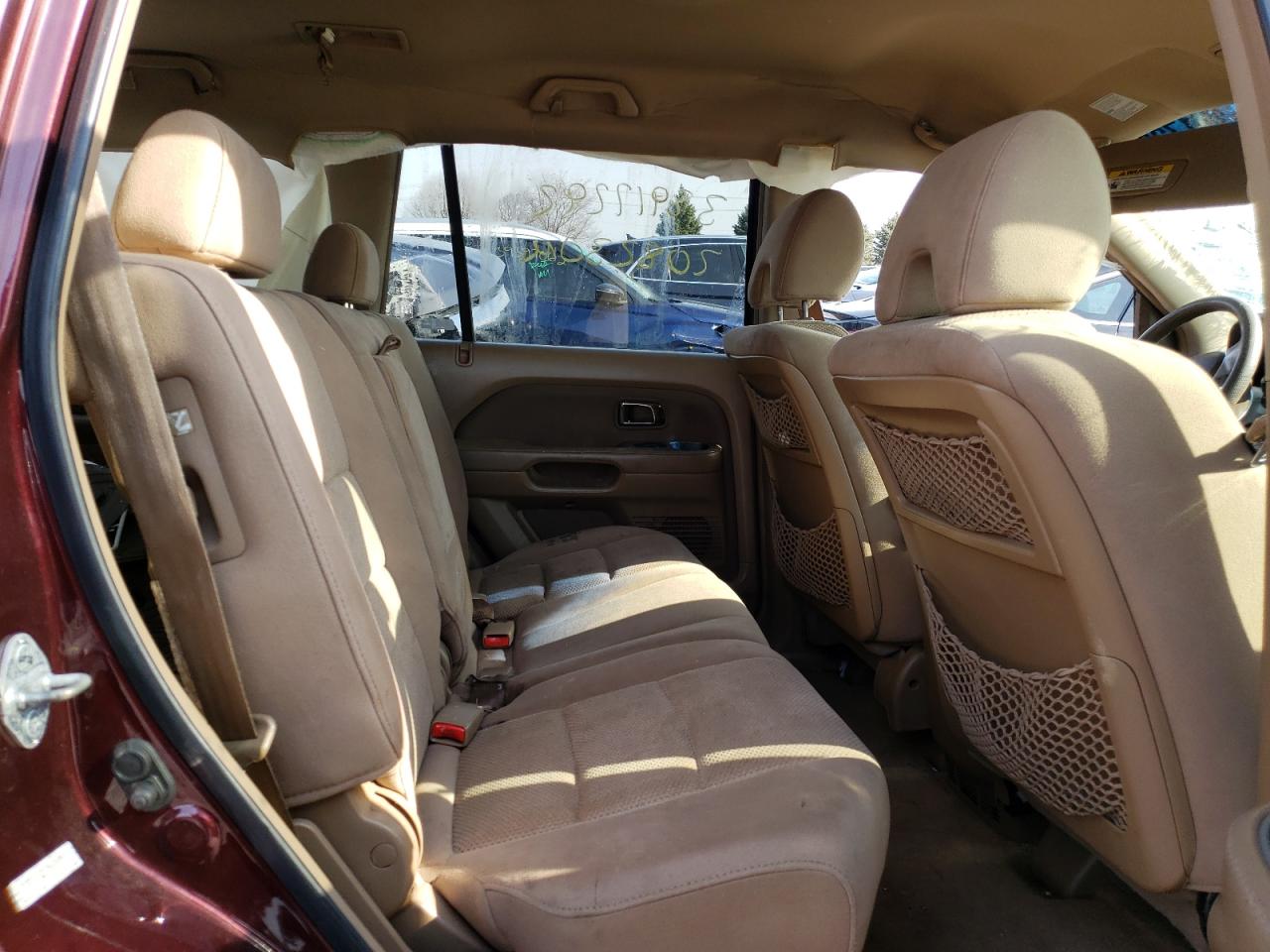 Photo 6 from auction – 2007 HONDA PILOT EX with VIN 5FNYF184X7B008777