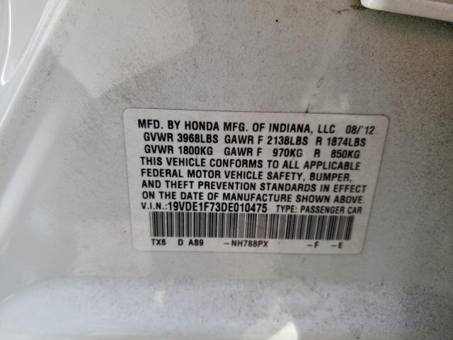 Photo 10 from auction – 2013 ACURA ILX 20 TEC with VIN 19VDE1F73DE010475