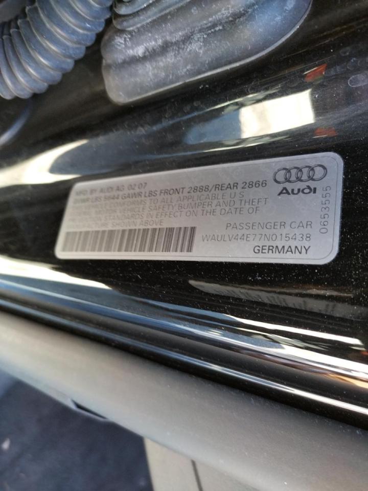 Photo 10 from auction – 2007 AUDI A8 4.2 QUA with VIN WAULV44E77N015438