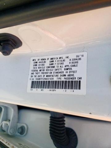 Photo 10 from auction – 2017 ACURA TLX TECH with VIN 19UUB1F52HA001839