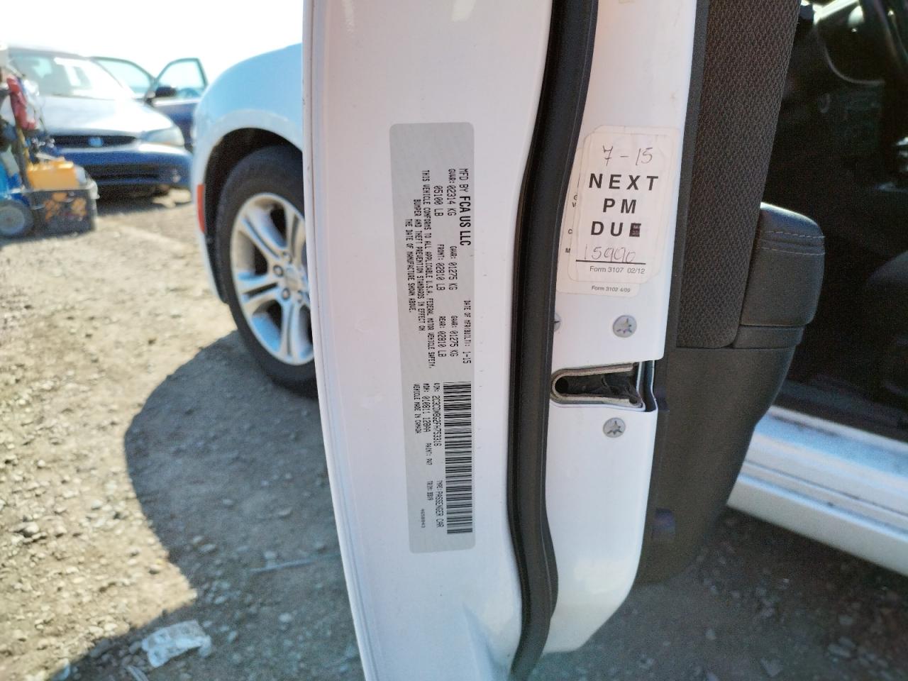 Photo 10 from auction – 2015 DODGE CHARGER SE with VIN 2C3CDXBG2FH753316