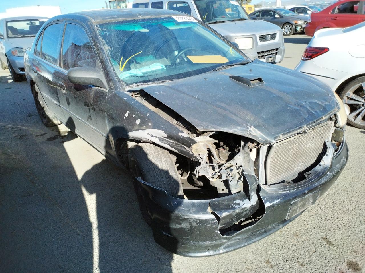 HONDA CIVIC LX 2002 with VIN 2HGES16592H550757 - Photo from auction