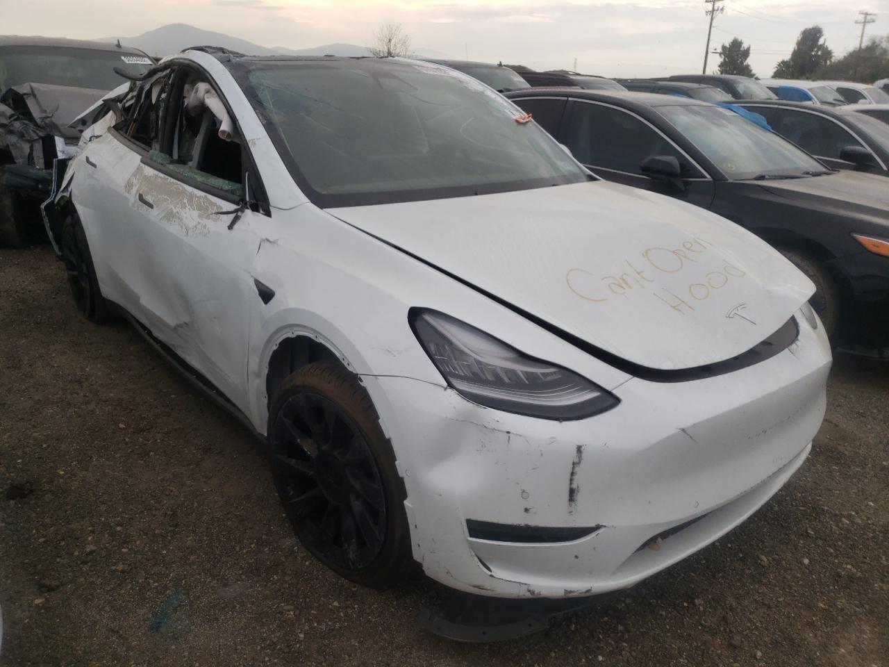 TESLA MODEL Y 2021 مع رقم تعريف المركبة 5YJYGDEE7MF122548 - صورة من المزاد