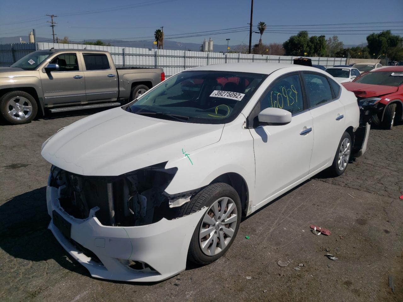 Photo 2 from auction – 2016 NISSAN SENTRA S with VIN 3N1AB7AP2GY291221