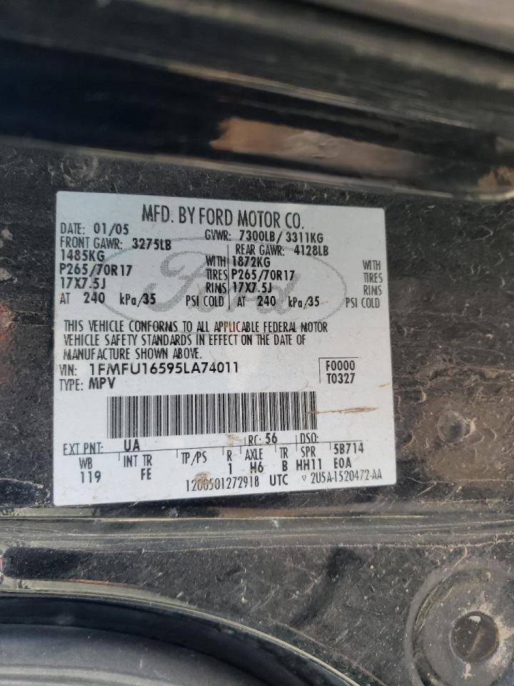 Photo 20 from auction – 2005 FORD EXPEDITION with VIN 1FMFU16595LA74011