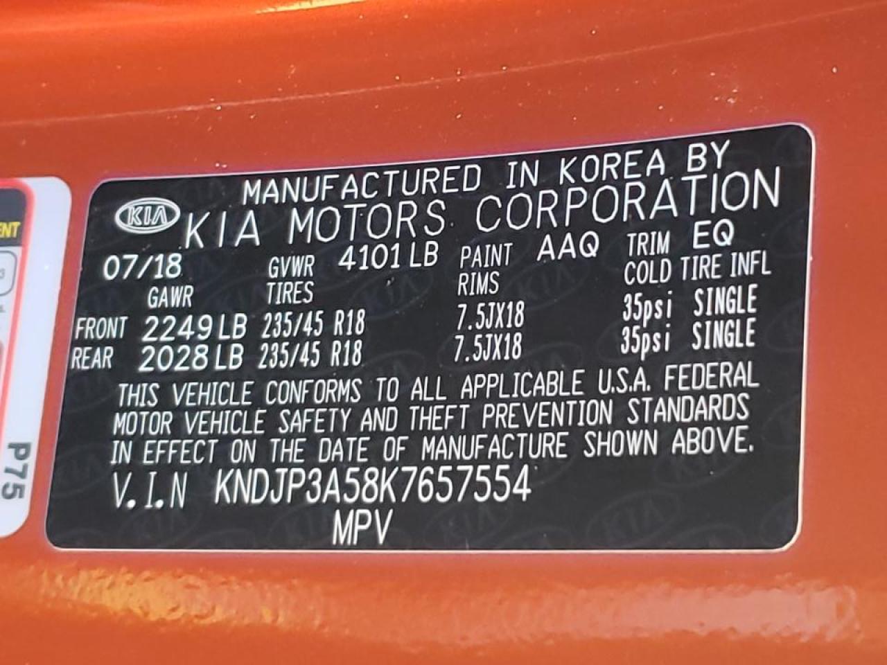 Photo 10 from auction – 2019 KIA SOUL + with VIN KNDJP3A58K7657554