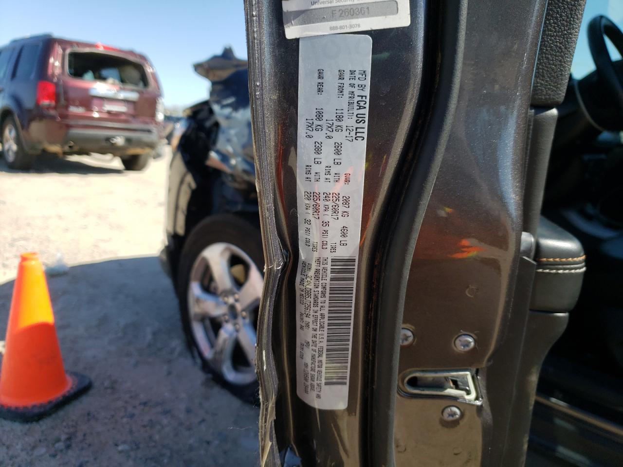 Photo 10 from auction – 2018 JEEP COMPASS LA with VIN 3C4NJDBB5JT256194