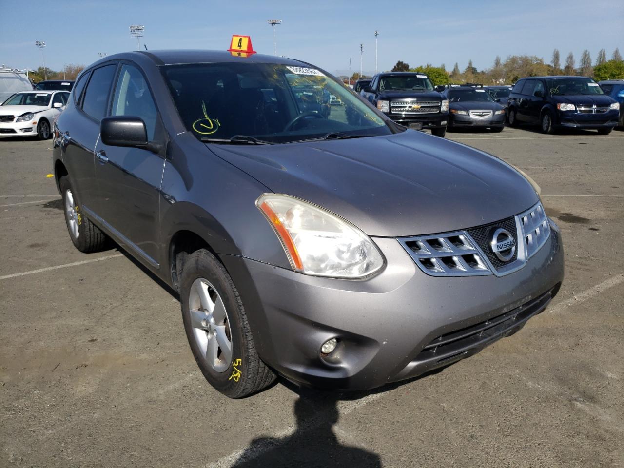 NISSAN ROGUE S 2012 with VIN JN8AS5MT9CW604202 - Photo from auction