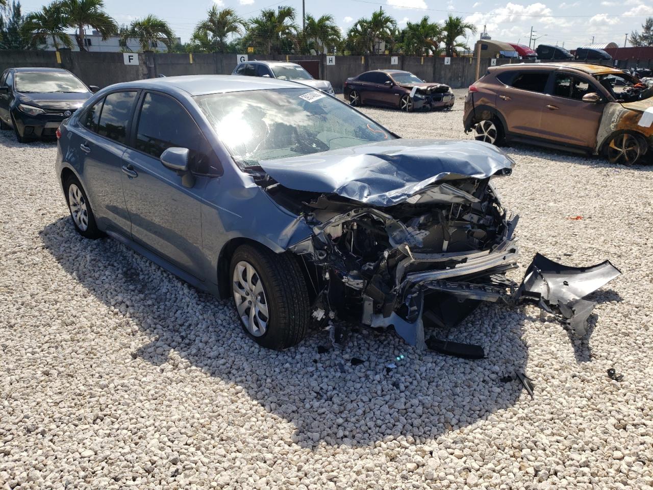 Photo 1 from auction – 2021 TOYOTA COROLLA LE with VIN JTDEPMAE8MJ163014
