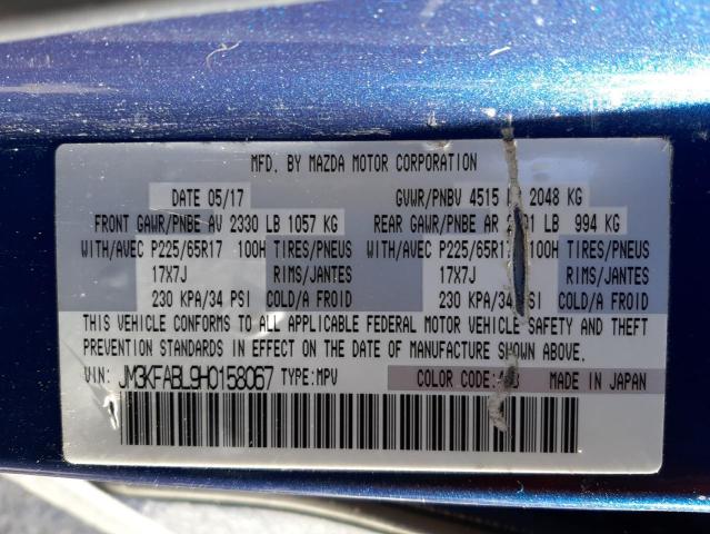 MAZDA CX-5 SPORT 2017 with VIN JM3KFABL9H0158067 - Photo from auction