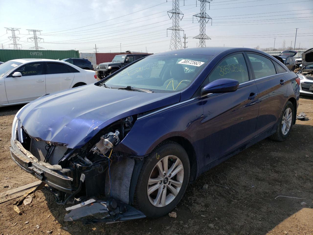 Photo 2 from auction – 2012 HYUNDAI SONATA GLS with VIN 5NPEB4AC6CH360719