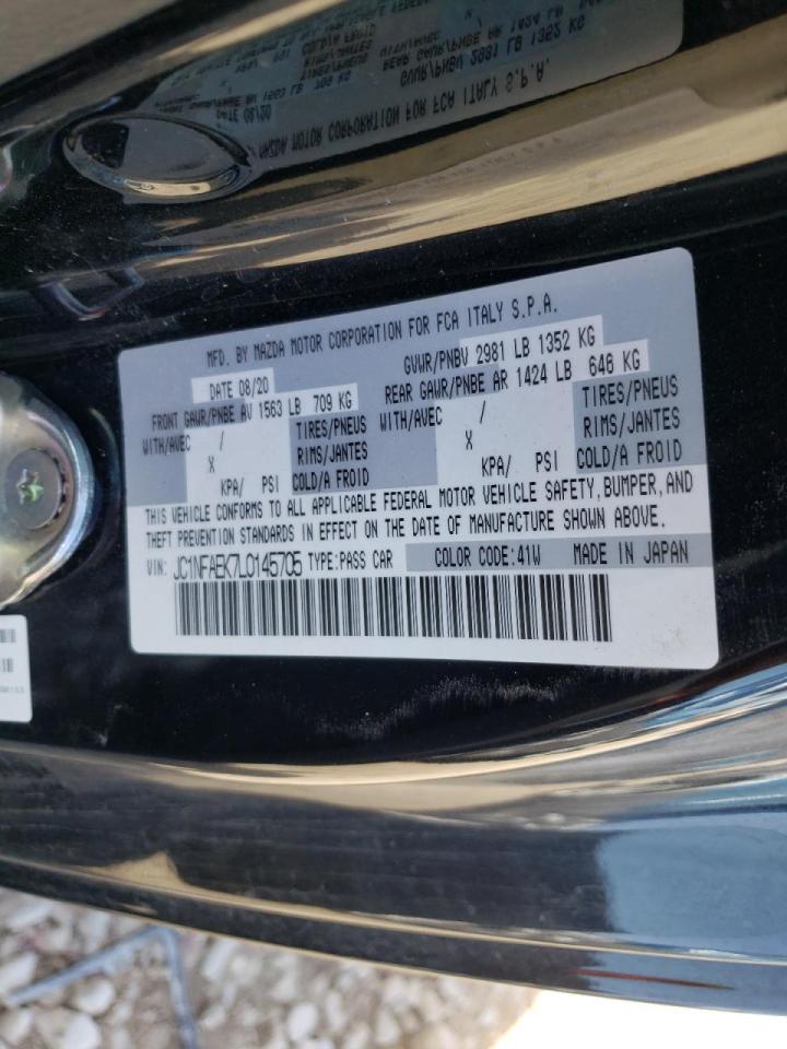 Photo 10 from auction – 2020 FIAT 124 SPIDER with VIN JC1NFAEK7L0145705