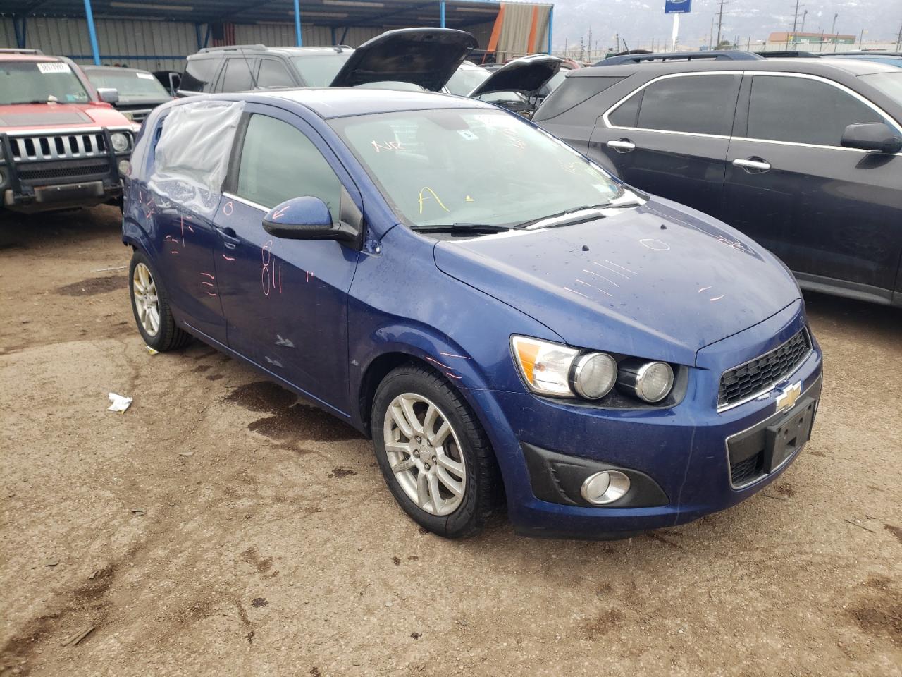 CHEVROLET SONIC LT 2013 with VIN 1G1JC6SG6D4215740 - Photo from auction