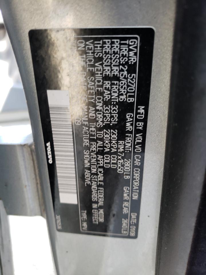 Photo 10 from auction – 2008 VOLVO XC70 with VIN YV4BZ982181027509