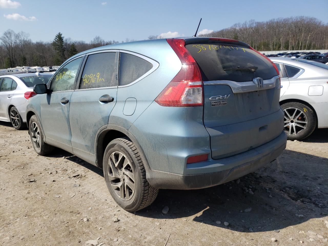 Photo 3 from auction – 2016 HONDA CR-V SE with VIN 5J6RM4H49GL050263