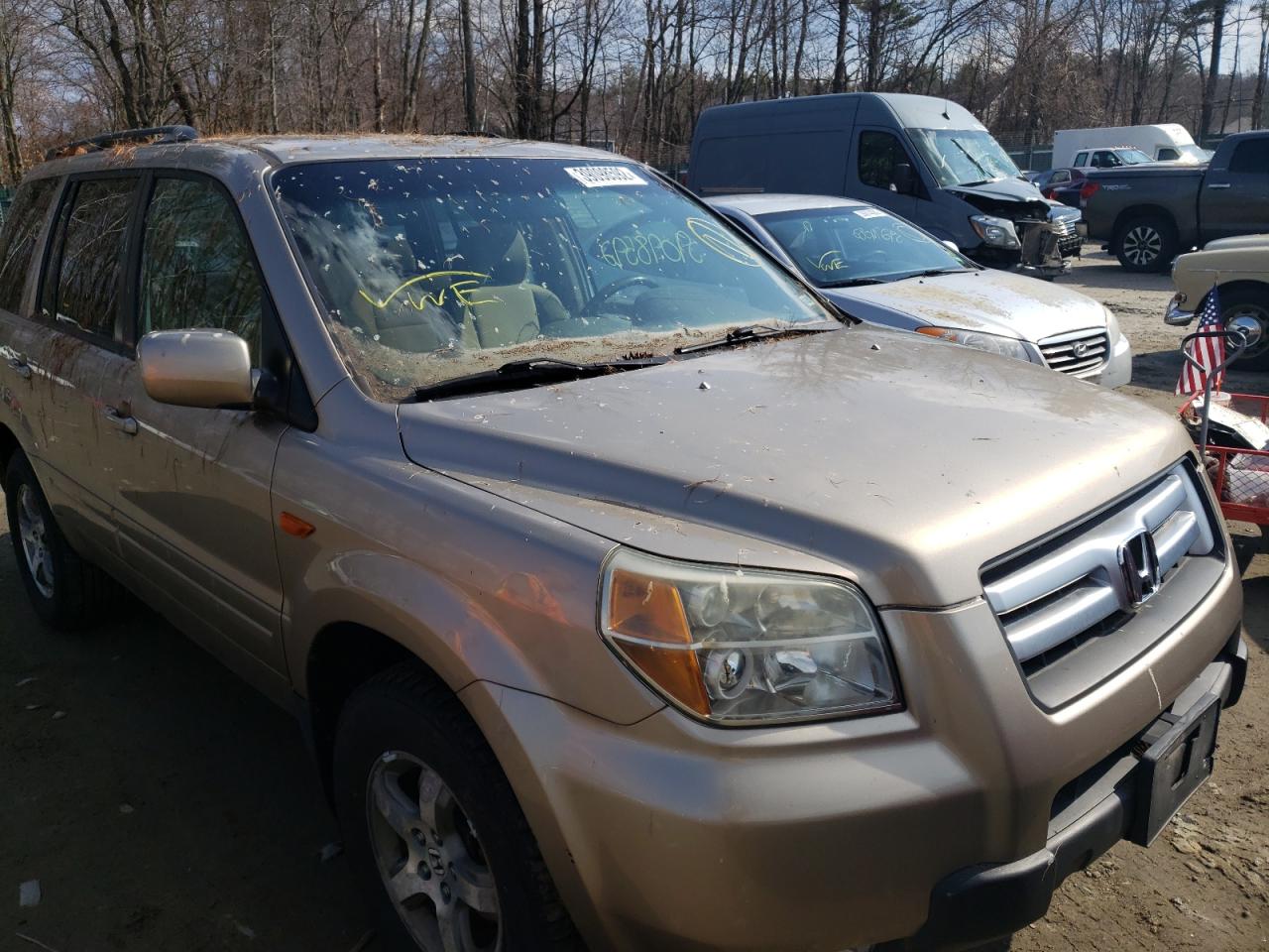 Photo 9 from auction – 2006 HONDA PILOT EX with VIN 5FNYF28476B002844