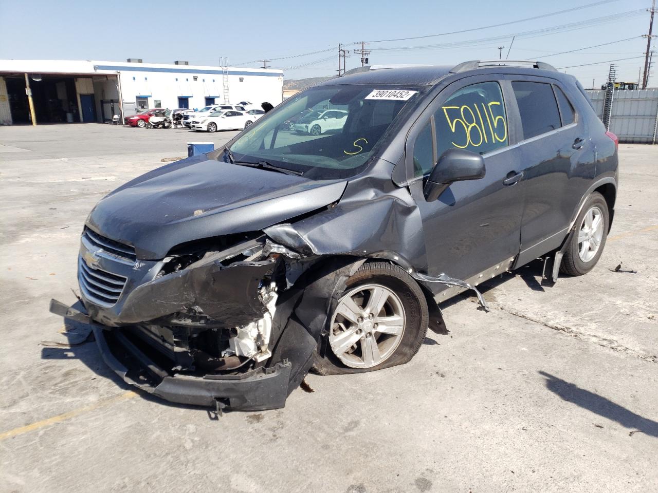 Photo 2 from auction – 2016 CHEVROLET TRAX 1LT with VIN 3GNCJLSB5GL212861