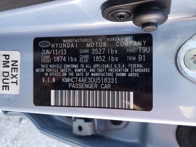Photo 10 from auction – 2013 HYUNDAI ACCENT GLS with VIN KMHCT4AE3DU518331