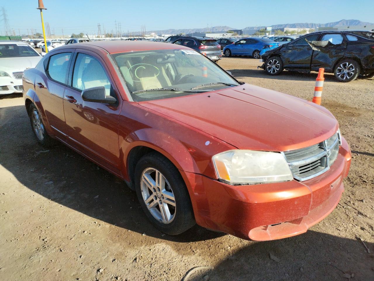 DODGE AVENGER SX 2008 with VIN 1B3LC56K68N229440 - Photo from auction